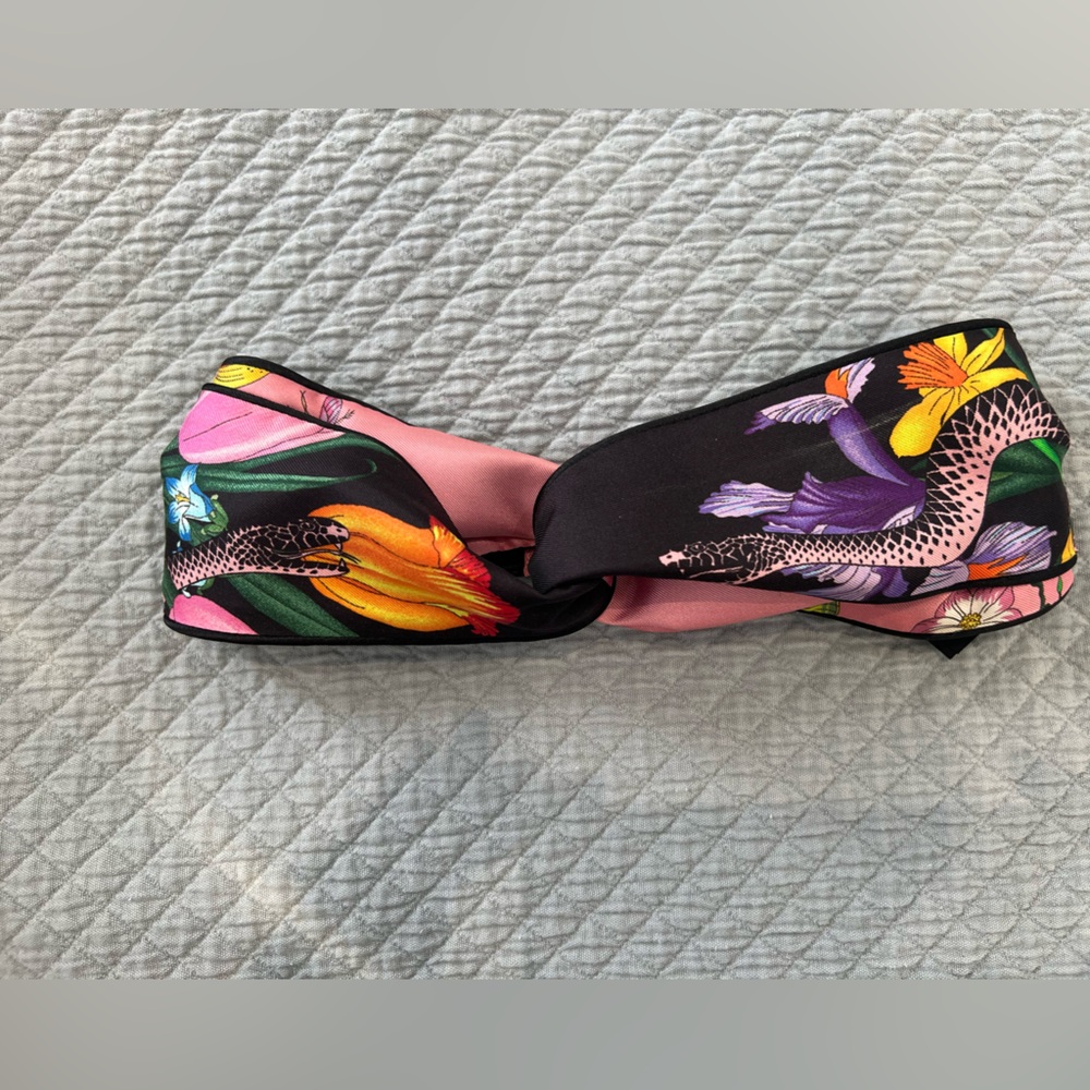 Gucci Floral Pink and Black Headband